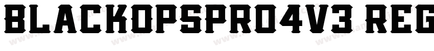 BlackOpsPro4V3 Regul字体转换